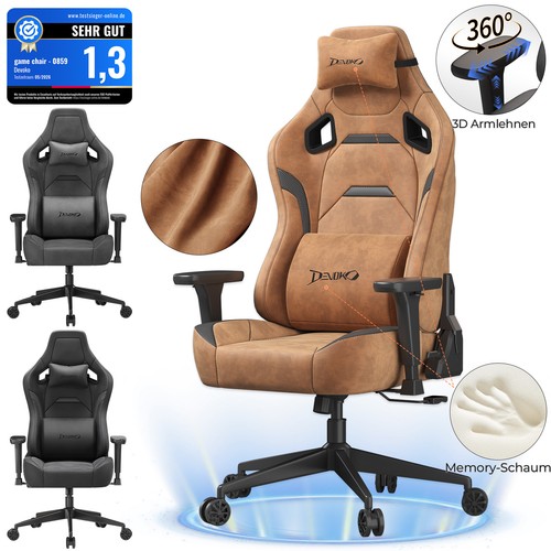 Devoko 3farben gaming stuhl - 3farben,